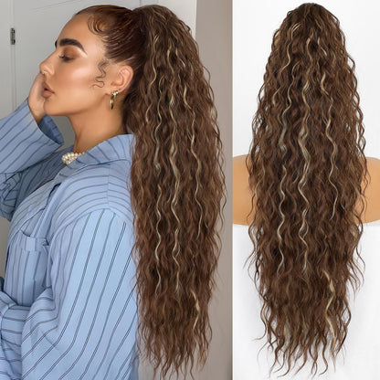 Ponytail Hair Extension Clip-On – 30" Inch
