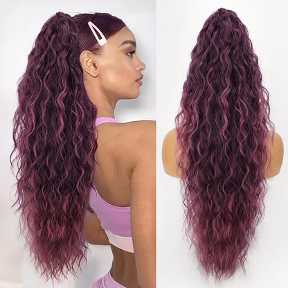 Ponytail Hair Extension Clip-On – 30" Inch